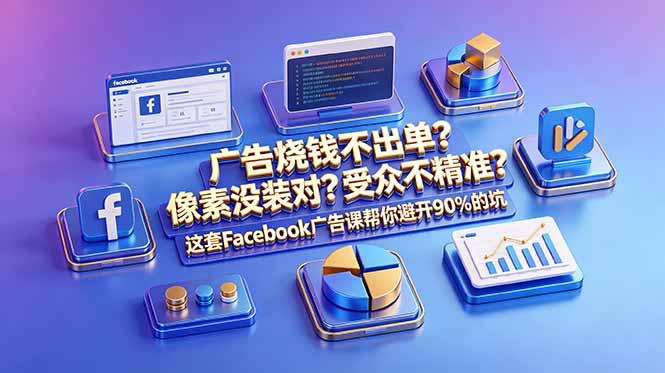 （18851期）广告烧钱不出单？像素没装对？受众不精准？这套Facebook广告课帮你避开90%的坑-原创双语字幕