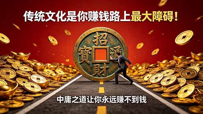 （18872期）付费文章：传统文化是你赚钱路上最大障碍！中庸之道让你永远赚不到钱